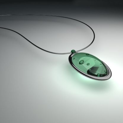 Bild von Elegant Gemstone Necklace (rental)